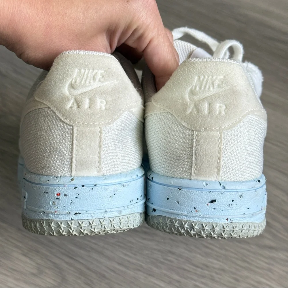 Nike Air Force 1 Crater Flyknit Sail/Blue Size 7.5